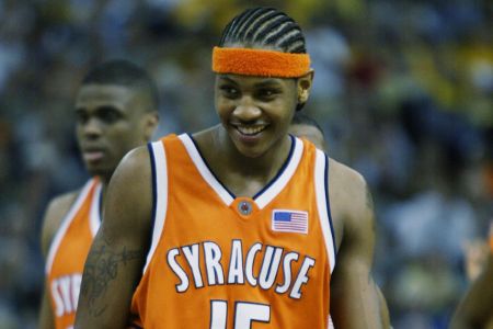 Carmelo Anthony played for one season for the basketball team of Syracuse University.